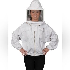 Humble Bee Polycotton Beekeeping Jacket with Square Veil
